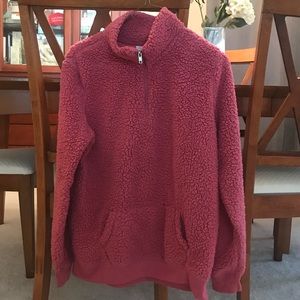 NWOT pink sherpa